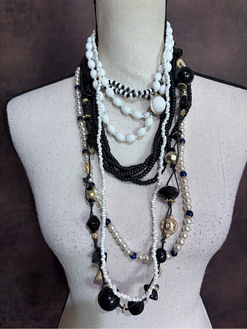 Vintage bead necklace bundle